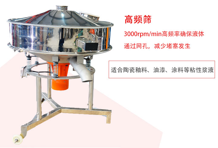 該產(chǎn)品是針對漿液過濾設(shè)計的一種高頻篩分機。